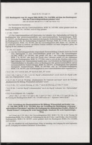 Verordnungsblatt für die Dienstbereiche der Bundesministerien für Unterricht und kulturelle Angelegenheiten bzw. Wissenschaft und Verkehr 20041001 Seite: 13