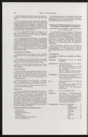 Verordnungsblatt für die Dienstbereiche der Bundesministerien für Unterricht und kulturelle Angelegenheiten bzw. Wissenschaft und Verkehr 20041101 Seite: 18