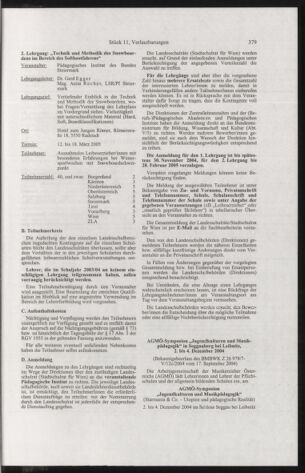 Verordnungsblatt für die Dienstbereiche der Bundesministerien für Unterricht und kulturelle Angelegenheiten bzw. Wissenschaft und Verkehr 20041101 Seite: 19