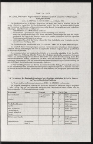 Verordnungsblatt für die Dienstbereiche der Bundesministerien für Unterricht und kulturelle Angelegenheiten bzw. Wissenschaft und Verkehr 20050101 Seite: 59