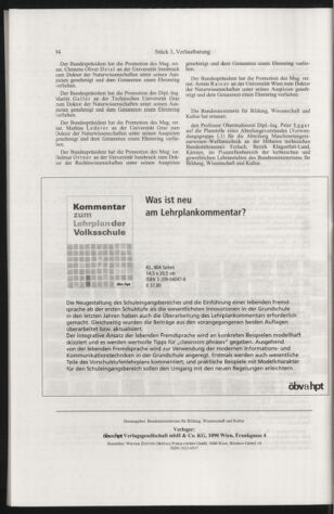 Verordnungsblatt für die Dienstbereiche der Bundesministerien für Unterricht und kulturelle Angelegenheiten bzw. Wissenschaft und Verkehr 20050301 Seite: 26