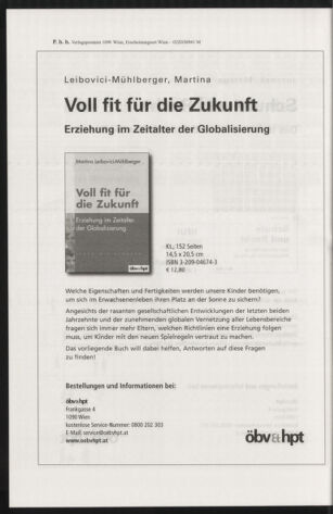 Verordnungsblatt für die Dienstbereiche der Bundesministerien für Unterricht und kulturelle Angelegenheiten bzw. Wissenschaft und Verkehr 20050501 Seite: 20