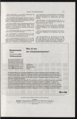 Verordnungsblatt für die Dienstbereiche der Bundesministerien für Unterricht und kulturelle Angelegenheiten bzw. Wissenschaft und Verkehr 20050601 Seite: 67