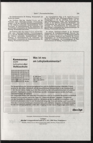 Verordnungsblatt für die Dienstbereiche der Bundesministerien für Unterricht und kulturelle Angelegenheiten bzw. Wissenschaft und Verkehr 20050701 Seite: 17