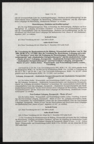 Verordnungsblatt für die Dienstbereiche der Bundesministerien für Unterricht und kulturelle Angelegenheiten bzw. Wissenschaft und Verkehr 20050701 Seite: 2