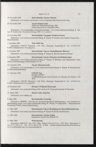 Verordnungsblatt für die Dienstbereiche der Bundesministerien für Unterricht und kulturelle Angelegenheiten bzw. Wissenschaft und Verkehr 20050901 Seite: 11