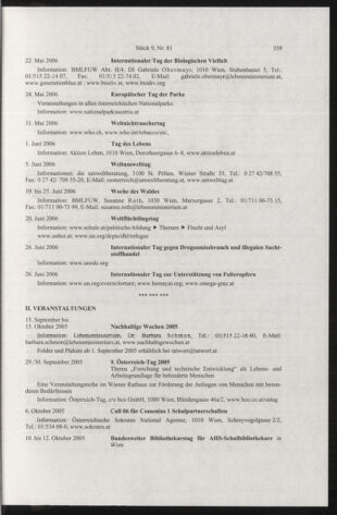 Verordnungsblatt für die Dienstbereiche der Bundesministerien für Unterricht und kulturelle Angelegenheiten bzw. Wissenschaft und Verkehr 20050901 Seite: 13