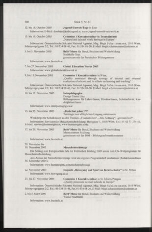 Verordnungsblatt für die Dienstbereiche der Bundesministerien für Unterricht und kulturelle Angelegenheiten bzw. Wissenschaft und Verkehr 20050901 Seite: 14