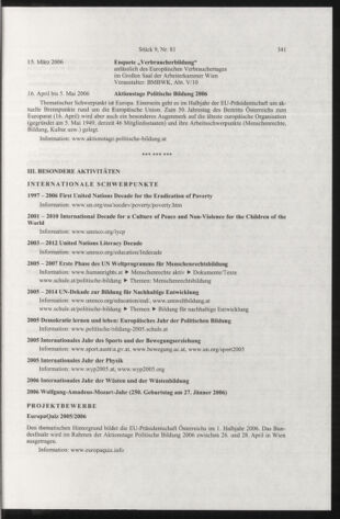 Verordnungsblatt für die Dienstbereiche der Bundesministerien für Unterricht und kulturelle Angelegenheiten bzw. Wissenschaft und Verkehr 20050901 Seite: 15