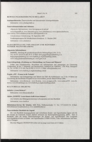 Verordnungsblatt für die Dienstbereiche der Bundesministerien für Unterricht und kulturelle Angelegenheiten bzw. Wissenschaft und Verkehr 20050901 Seite: 17