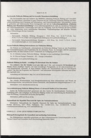 Verordnungsblatt für die Dienstbereiche der Bundesministerien für Unterricht und kulturelle Angelegenheiten bzw. Wissenschaft und Verkehr 20050901 Seite: 19