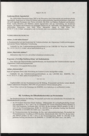 Verordnungsblatt für die Dienstbereiche der Bundesministerien für Unterricht und kulturelle Angelegenheiten bzw. Wissenschaft und Verkehr 20050901 Seite: 21