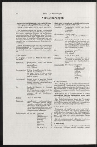 Verordnungsblatt für die Dienstbereiche der Bundesministerien für Unterricht und kulturelle Angelegenheiten bzw. Wissenschaft und Verkehr 20051101 Seite: 8