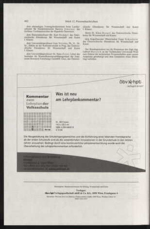 Verordnungsblatt für die Dienstbereiche der Bundesministerien für Unterricht und kulturelle Angelegenheiten bzw. Wissenschaft und Verkehr 20051201 Seite: 10