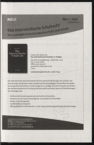 Verordnungsblatt für die Dienstbereiche der Bundesministerien für Unterricht und kulturelle Angelegenheiten bzw. Wissenschaft und Verkehr 20051201 Seite: 11