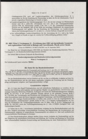 Verordnungsblatt für die Dienstbereiche der Bundesministerien für Unterricht und kulturelle Angelegenheiten bzw. Wissenschaft und Verkehr 20060301 Seite: 9