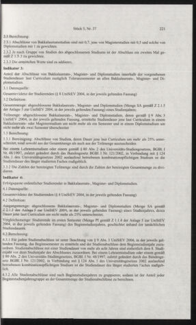 Verordnungsblatt für die Dienstbereiche der Bundesministerien für Unterricht und kulturelle Angelegenheiten bzw. Wissenschaft und Verkehr 20060501 Seite: 37