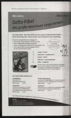 Verordnungsblatt für die Dienstbereiche der Bundesministerien für Unterricht und kulturelle Angelegenheiten bzw. Wissenschaft und Verkehr 20060501 Seite: 60