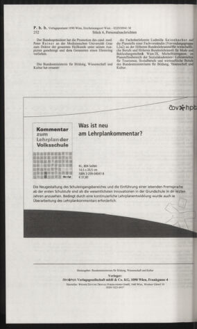 Verordnungsblatt für die Dienstbereiche der Bundesministerien für Unterricht und kulturelle Angelegenheiten bzw. Wissenschaft und Verkehr 20060601 Seite: 8