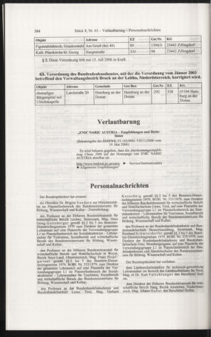 Verordnungsblatt für die Dienstbereiche der Bundesministerien für Unterricht und kulturelle Angelegenheiten bzw. Wissenschaft und Verkehr 20060801 Seite: 108