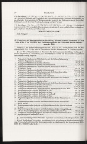 Verordnungsblatt für die Dienstbereiche der Bundesministerien für Unterricht und kulturelle Angelegenheiten bzw. Wissenschaft und Verkehr 20060801 Seite: 12