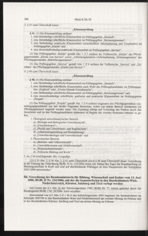 Verordnungsblatt für die Dienstbereiche der Bundesministerien für Unterricht und kulturelle Angelegenheiten bzw. Wissenschaft und Verkehr 20060801 Seite: 20