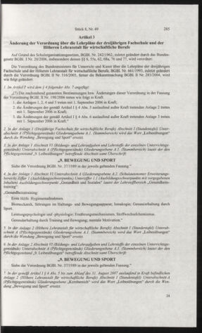 Verordnungsblatt für die Dienstbereiche der Bundesministerien für Unterricht und kulturelle Angelegenheiten bzw. Wissenschaft und Verkehr 20060801 Seite: 9