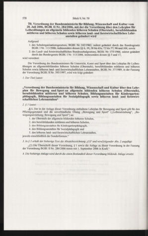 Verordnungsblatt für die Dienstbereiche der Bundesministerien für Unterricht und kulturelle Angelegenheiten bzw. Wissenschaft und Verkehr 20060901 Seite: 184