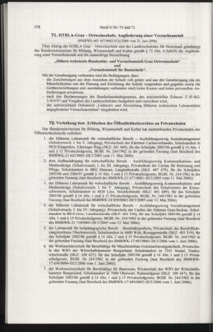 Verordnungsblatt für die Dienstbereiche der Bundesministerien für Unterricht und kulturelle Angelegenheiten bzw. Wissenschaft und Verkehr 20060901 Seite: 192