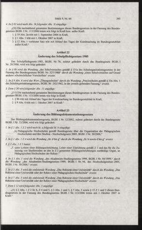 Verordnungsblatt für die Dienstbereiche der Bundesministerien für Unterricht und kulturelle Angelegenheiten bzw. Wissenschaft und Verkehr 20060901 Seite: 9