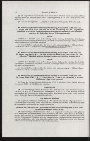 Verordnungsblatt für die Dienstbereiche der Bundesministerien für Unterricht und kulturelle Angelegenheiten bzw. Wissenschaft und Verkehr 20061001 Seite: 10