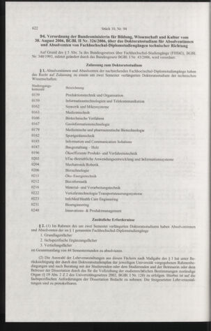 Verordnungsblatt für die Dienstbereiche der Bundesministerien für Unterricht und kulturelle Angelegenheiten bzw. Wissenschaft und Verkehr 20061001 Seite: 16