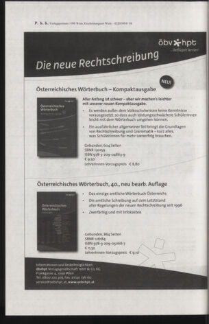 Verordnungsblatt für die Dienstbereiche der Bundesministerien für Unterricht und kulturelle Angelegenheiten bzw. Wissenschaft und Verkehr 20061101 Seite: 40