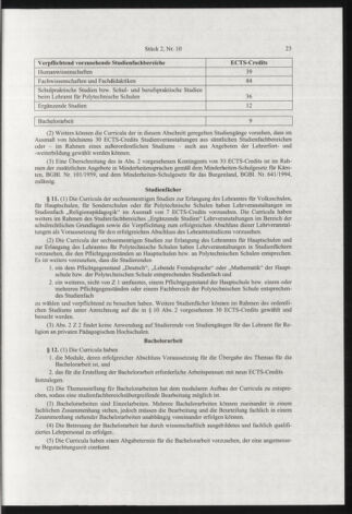 Verordnungsblatt für die Dienstbereiche der Bundesministerien für Unterricht und kulturelle Angelegenheiten bzw. Wissenschaft und Verkehr 20070201 Seite: 11