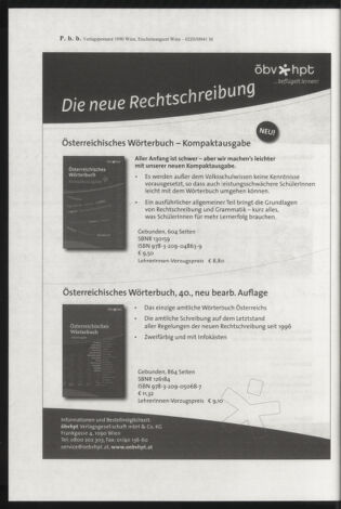 Verordnungsblatt für die Dienstbereiche der Bundesministerien für Unterricht und kulturelle Angelegenheiten bzw. Wissenschaft und Verkehr 20070301 Seite: 20