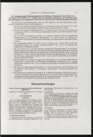 Verordnungsblatt für die Dienstbereiche der Bundesministerien für Unterricht und kulturelle Angelegenheiten bzw. Wissenschaft und Verkehr 20070301 Seite: 9