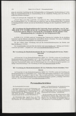 Verordnungsblatt für die Dienstbereiche der Bundesministerien für Unterricht und kulturelle Angelegenheiten bzw. Wissenschaft und Verkehr 20080801 Seite: 10