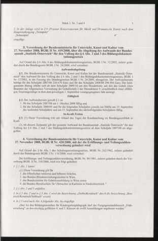 Verordnungsblatt für die Dienstbereiche der Bundesministerien für Unterricht und kulturelle Angelegenheiten bzw. Wissenschaft und Verkehr 20090101 Seite: 3