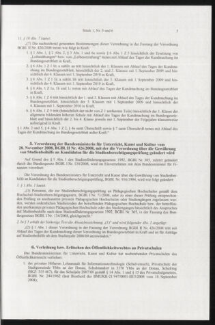 Verordnungsblatt für die Dienstbereiche der Bundesministerien für Unterricht und kulturelle Angelegenheiten bzw. Wissenschaft und Verkehr 20090101 Seite: 5