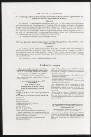 Verordnungsblatt für die Dienstbereiche der Bundesministerien für Unterricht und kulturelle Angelegenheiten bzw. Wissenschaft und Verkehr 20090101 Seite: 8