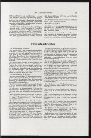 Verordnungsblatt für die Dienstbereiche der Bundesministerien für Unterricht und kulturelle Angelegenheiten bzw. Wissenschaft und Verkehr 20090301 Seite: 23