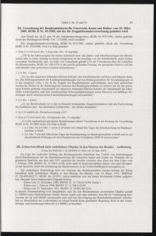 Verordnungsblatt für die Dienstbereiche der Bundesministerien für Unterricht und kulturelle Angelegenheiten bzw. Wissenschaft und Verkehr 20090501 Seite: 9