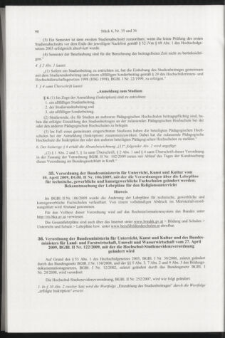 Verordnungsblatt für die Dienstbereiche der Bundesministerien für Unterricht und kulturelle Angelegenheiten bzw. Wissenschaft und Verkehr 20090601 Seite: 2