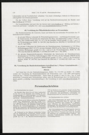 Verordnungsblatt für die Dienstbereiche der Bundesministerien für Unterricht und kulturelle Angelegenheiten bzw. Wissenschaft und Verkehr 20090701 Seite: 14