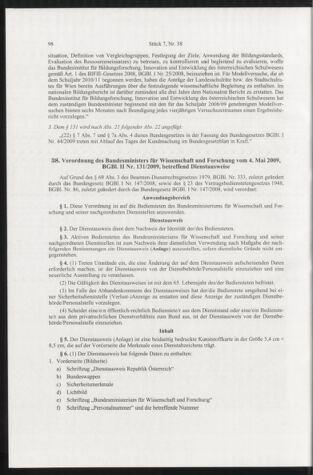 Verordnungsblatt für die Dienstbereiche der Bundesministerien für Unterricht und kulturelle Angelegenheiten bzw. Wissenschaft und Verkehr 20090701 Seite: 2