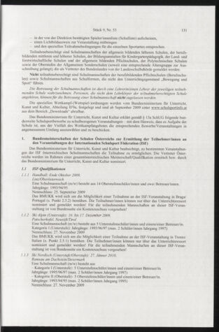 Verordnungsblatt für die Dienstbereiche der Bundesministerien für Unterricht und kulturelle Angelegenheiten bzw. Wissenschaft und Verkehr 20090901 Seite: 7