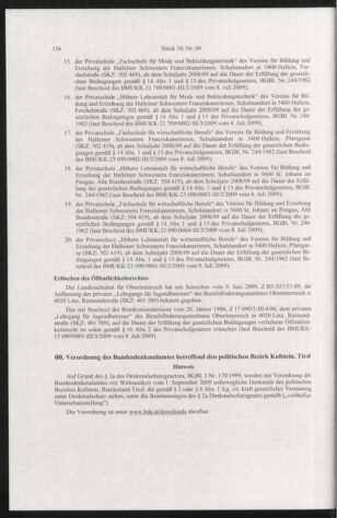 Verordnungsblatt für die Dienstbereiche der Bundesministerien für Unterricht und kulturelle Angelegenheiten bzw. Wissenschaft und Verkehr 20091001 Seite: 16