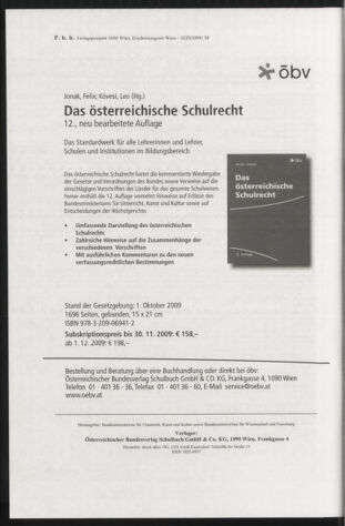 Verordnungsblatt für die Dienstbereiche der Bundesministerien für Unterricht und kulturelle Angelegenheiten bzw. Wissenschaft und Verkehr 20091001 Seite: 20