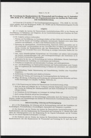 Verordnungsblatt für die Dienstbereiche der Bundesministerien für Unterricht und kulturelle Angelegenheiten bzw. Wissenschaft und Verkehr 20091101 Seite: 9