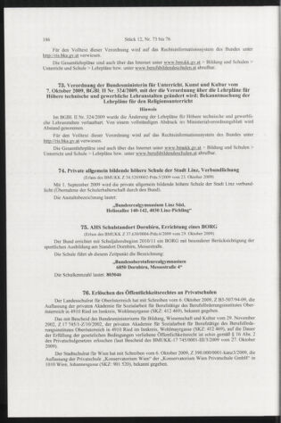 Verordnungsblatt für die Dienstbereiche der Bundesministerien für Unterricht und kulturelle Angelegenheiten bzw. Wissenschaft und Verkehr 20091201 Seite: 2